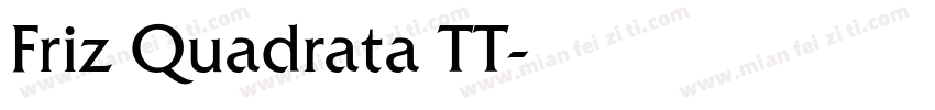 Friz Quadrata TT字体转换